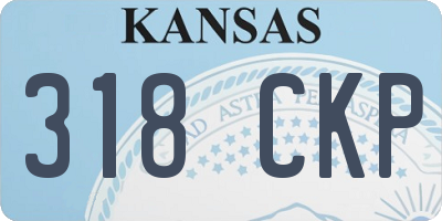 KS license plate 318CKP