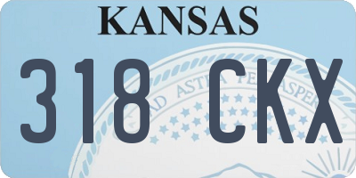 KS license plate 318CKX