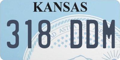 KS license plate 318DDM