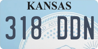 KS license plate 318DDN