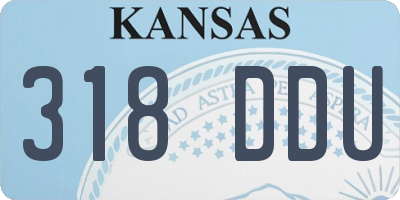 KS license plate 318DDU