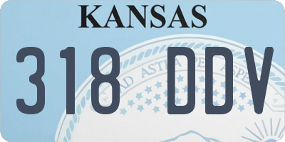 KS license plate 318DDV