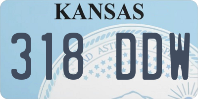 KS license plate 318DDW