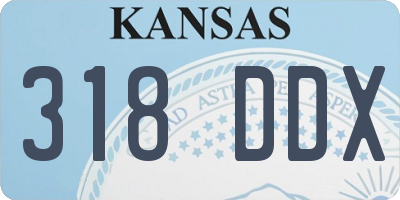 KS license plate 318DDX