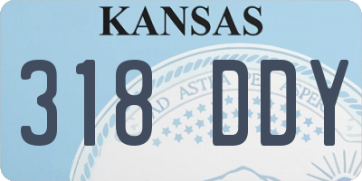 KS license plate 318DDY
