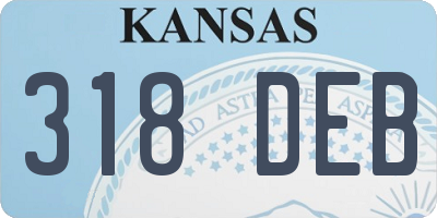 KS license plate 318DEB