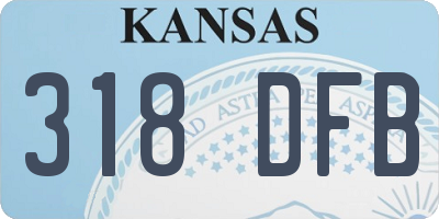 KS license plate 318DFB