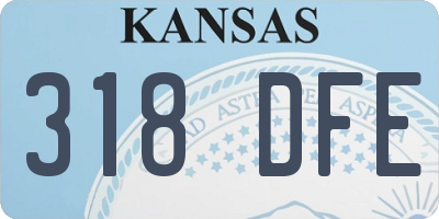 KS license plate 318DFE