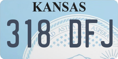 KS license plate 318DFJ