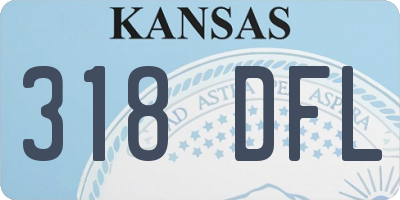 KS license plate 318DFL