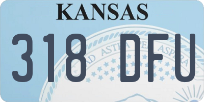 KS license plate 318DFU