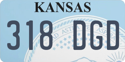 KS license plate 318DGD