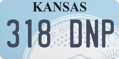 KS license plate 318DNP