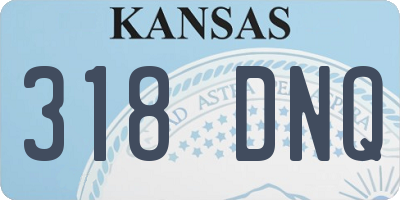 KS license plate 318DNQ