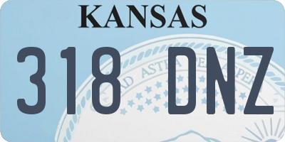 KS license plate 318DNZ