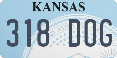 KS license plate 318DOG