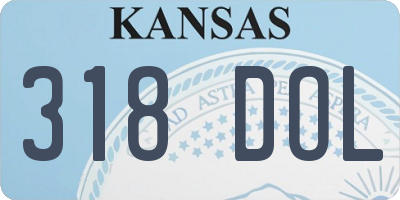KS license plate 318DOL