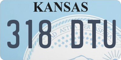 KS license plate 318DTU