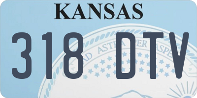 KS license plate 318DTV