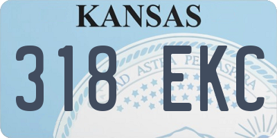 KS license plate 318EKC