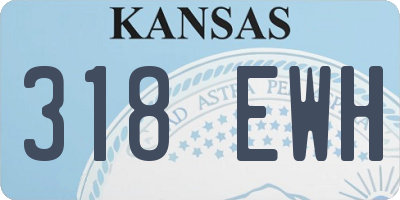 KS license plate 318EWH