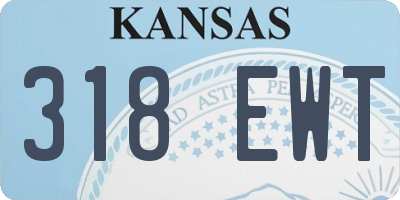 KS license plate 318EWT