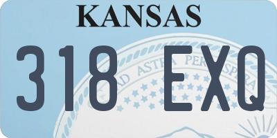 KS license plate 318EXQ