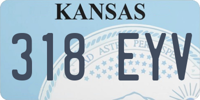 KS license plate 318EYV