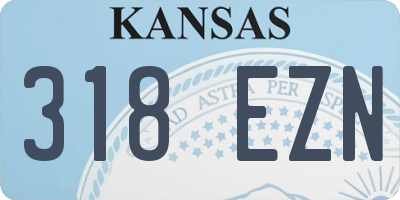 KS license plate 318EZN