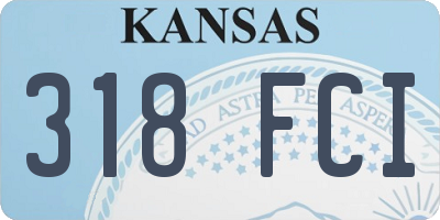 KS license plate 318FCI