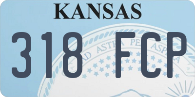 KS license plate 318FCP