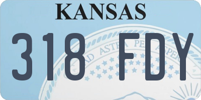 KS license plate 318FDY