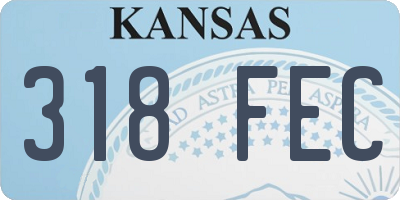 KS license plate 318FEC