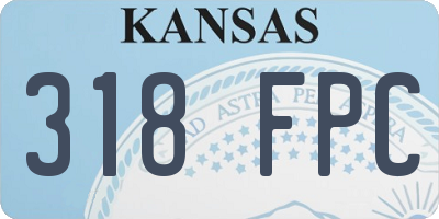 KS license plate 318FPC
