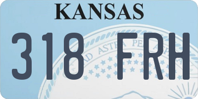 KS license plate 318FRH