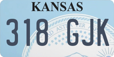 KS license plate 318GJK