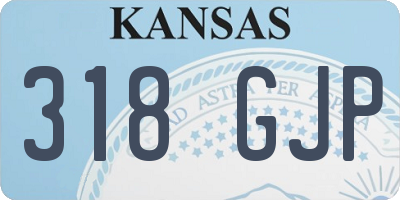 KS license plate 318GJP