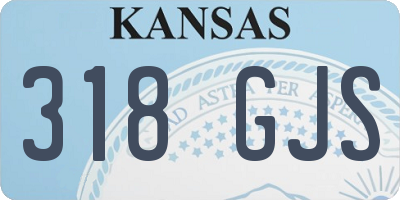KS license plate 318GJS