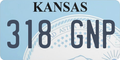 KS license plate 318GNP