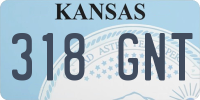 KS license plate 318GNT