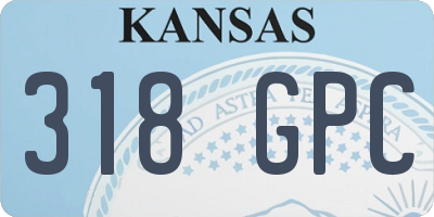 KS license plate 318GPC
