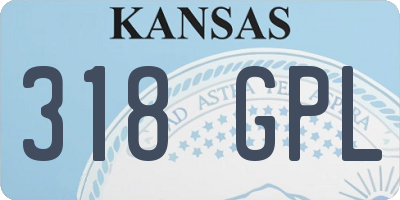KS license plate 318GPL
