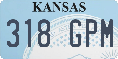 KS license plate 318GPM