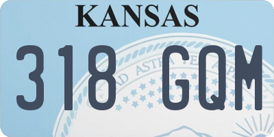 KS license plate 318GQM