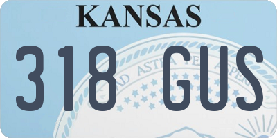 KS license plate 318GUS