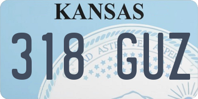 KS license plate 318GUZ