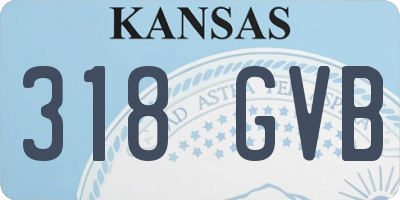 KS license plate 318GVB
