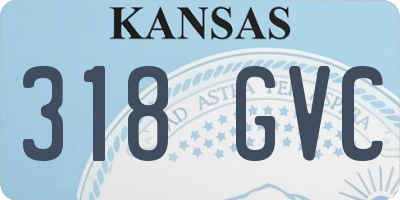 KS license plate 318GVC