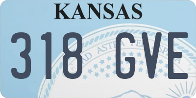 KS license plate 318GVE