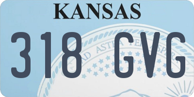 KS license plate 318GVG